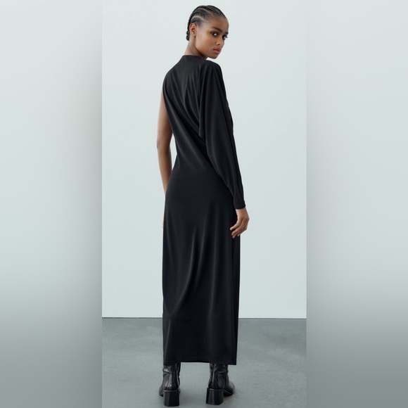 NWT ZARA ASYMMETRICAL DRESS - Picture 2 of 10